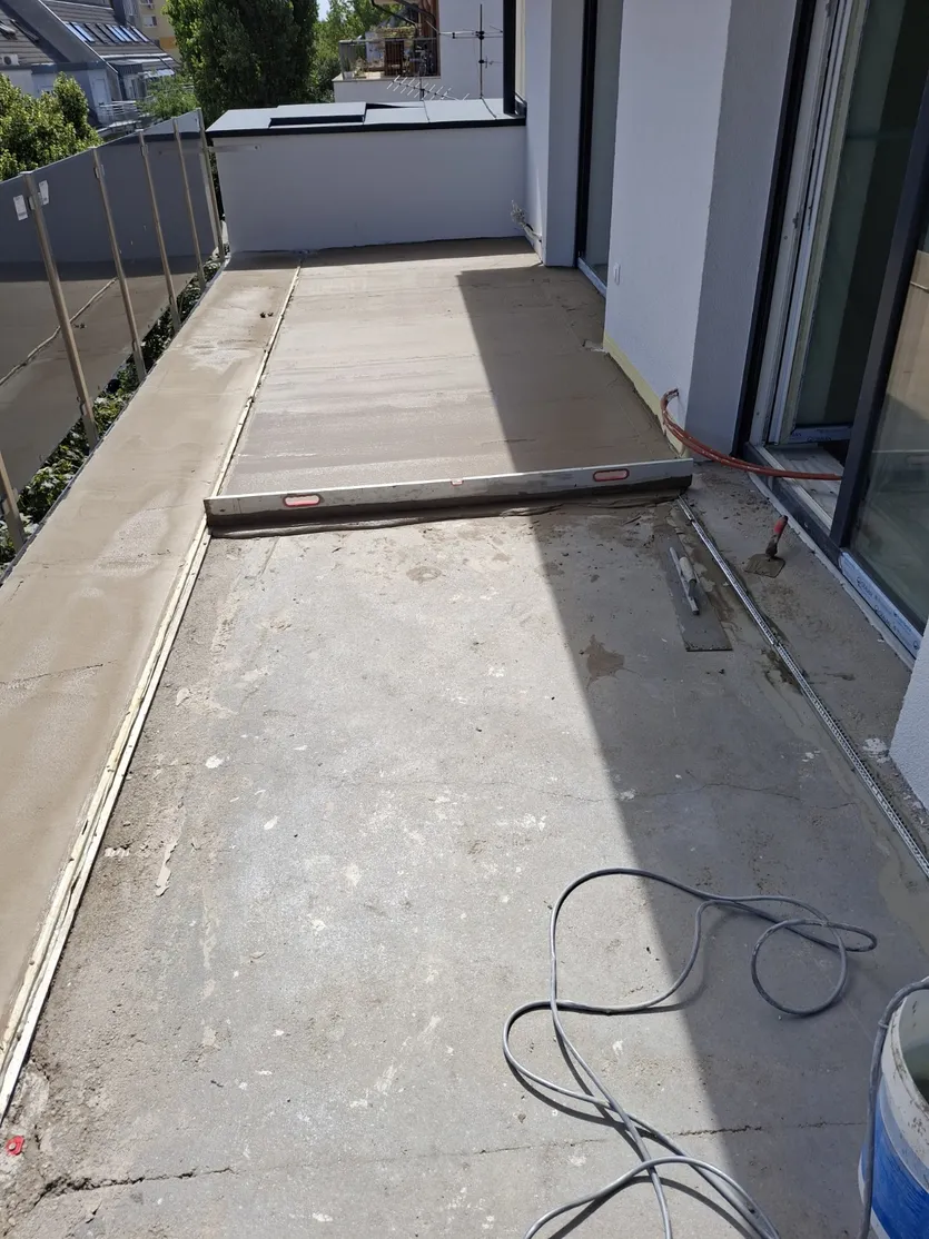 terasz vízszigetelés előtte